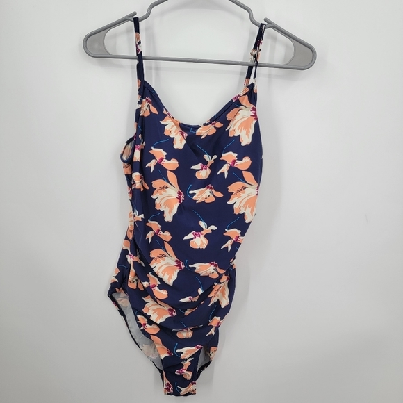 On The Beach One Piece Swimsuit Floral Print 12 - Picture 5 of 5